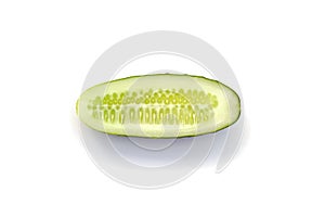 Cucumber on white