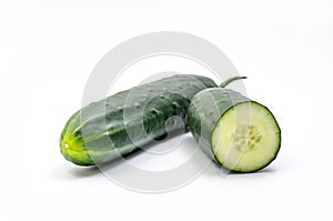 Cucumber on white backtround