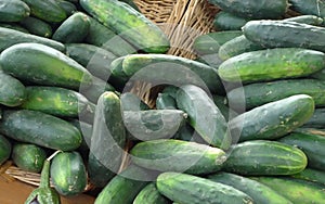 Cucumbers in Baskets photo