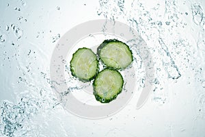 Cucumbers Water Splash