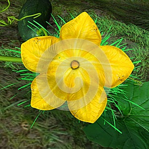 Cucurbita Flower photo