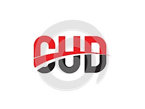 CUD Letter Initial Logo Design Vector Illustration