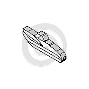 cuddy cabins boat isometric icon vector illustration