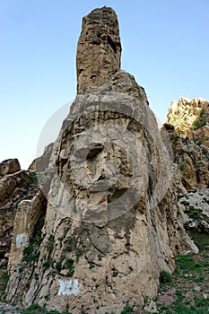 Cudi Gabar mountains Kasrik Pass and botan river between Cizre and Sirnak in South East Region of Turkey