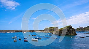 Cudillero port in Asturias Spain