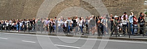 Cue of tourists to Vatican Museum