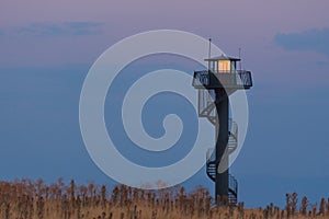 Cuellar firetower lighthouse in spain