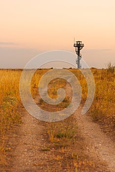 Cuellar firetower lighthouse in spain