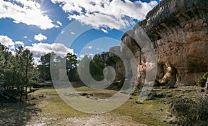 Cuenca, Spain. February, 08 of 2017. Beautiful city with its houses hanging