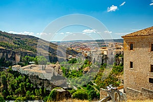 Cuenca, Spain. View over the old town