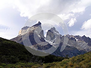 Cuernos del Paine - Torres del Paine National Park in Patagonia Chile, South America photo