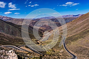 Cuesta de Lipan Serpentine Street Atacama Desert Chile