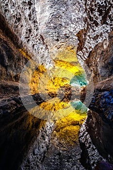 Cueva de los Verdes, cave inside