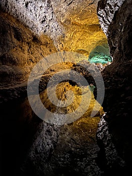 Cueva de los Verdes cave Lanzarote Canary Islands Spain