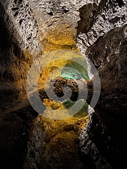 Cueva de los Verdes cave Lanzarote Canary Islands Spain