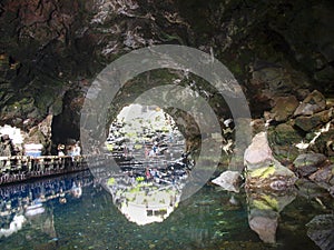 Cueva De Los Verdes, visit to the lava channel