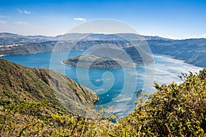 Cuicocha crater lake, Reserve Cotacachi-Cayapas, Ecuador