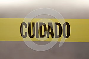 Cuidado tape photo