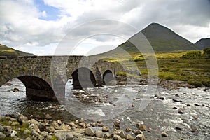 Cuillin mountain on the isle of skye