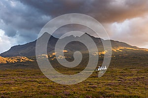 Cuillin Mountain Range on the Isle of Skye, UK.