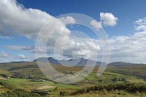 Cuillins and Carbostmore with big cloud photo