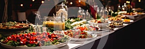 Cuisine Culinary Buffet Dinner Catering Dining Food Celebration Party, Catering food Concept