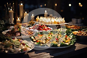 Cuisine Culinary Buffet Dinner Catering Dining Food Celebration Party, Catering food Concept