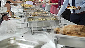 Cuisine culinary buffet dinner catering dining food celebration party concept