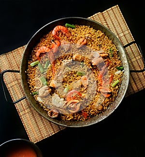 Cuisine food plate gastronomy gastro rice paella tradicional gourmet