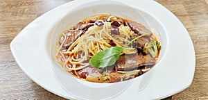 Cuisine: Peppery Spicy Sichuan Flavour Beef Pasta.