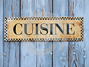 Cuisine sign