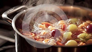 Cuisson des crozets savoyards dans leau bouillante