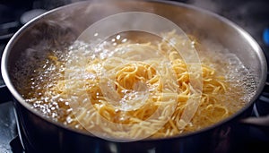 Cuisson des crozets savoyards dans leau bouillante