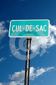 Cul-de-sac sign photo