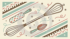 Culinary Baking Tools Seamless Pattern for Kitchen and Food Themes, vector design Generative AI