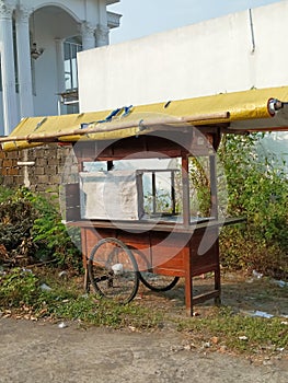 Culinary carts on the side of the road called angkringan