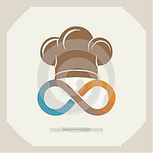 Culinary Infinity Chef Hat Logo Concept