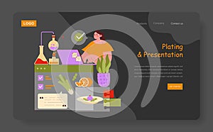 Culinary Plating and Presentation Vector