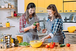 Culinary trend health food du jour family cooking photo