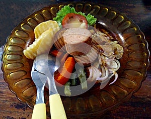 The culinary typical of Solo city are called Selat Solo