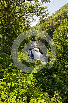 Cullasaja Falls in Nantahala National Forest