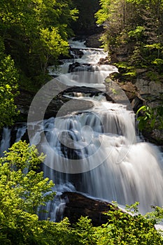 Cullasaja Falls in Nantahala National Forest