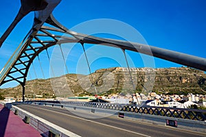Cullera bridge over Xuquer Jucar river of Valencia