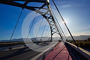 Cullera bridge over Xuquer Jucar river of Valencia