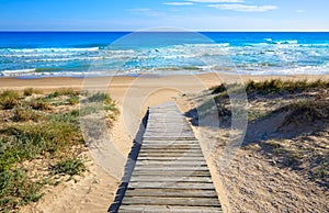 Cullera Dosel beach Mediterranean valencia