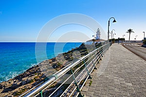 Cullera Lighthouse in Valencia of Spain