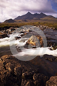 The Cullin hills and river