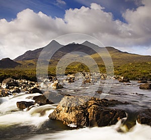 The Cullin hills and river