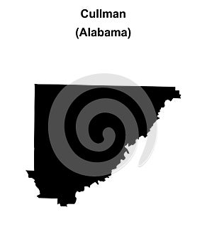 Cullman outline map