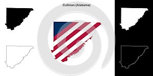 Cullman outline map